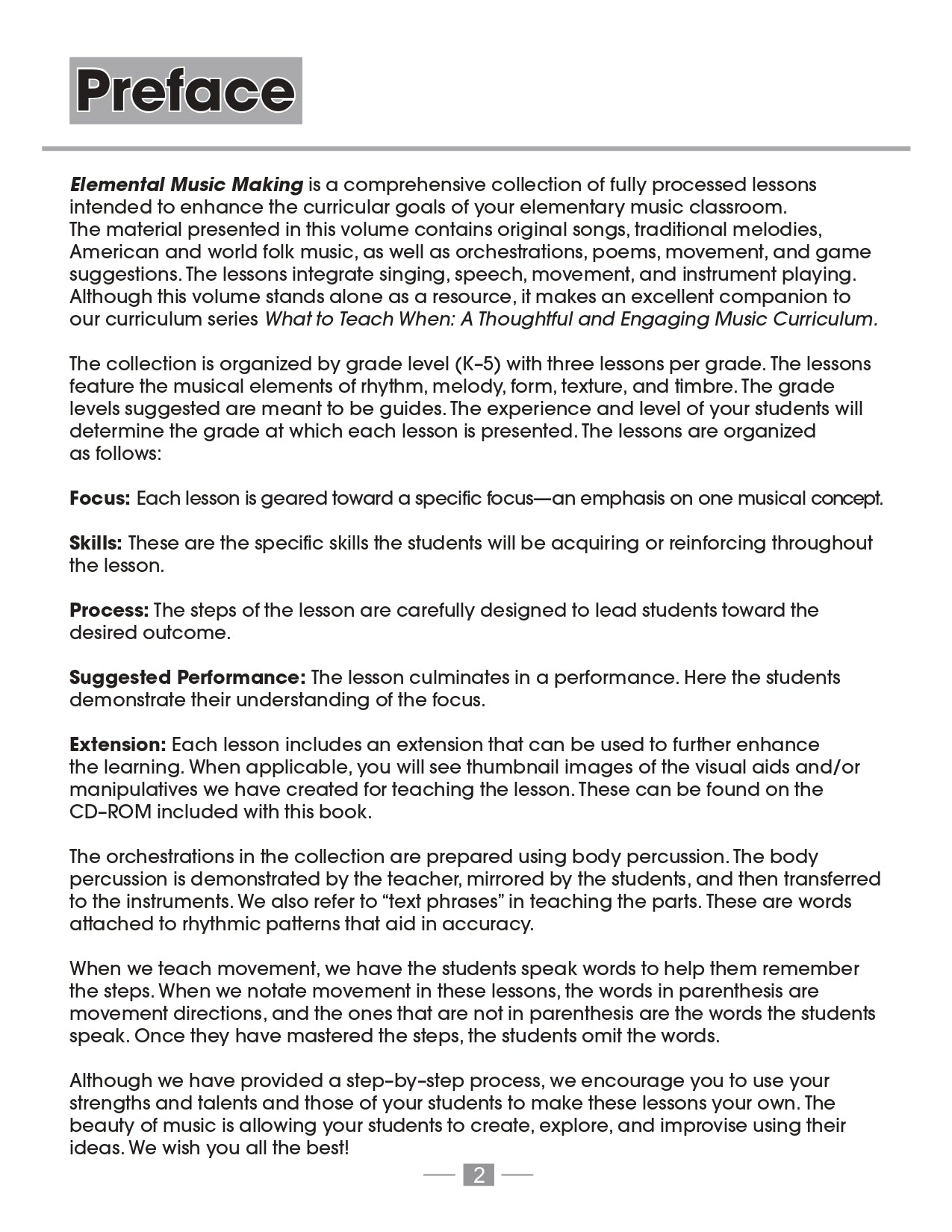 Elemental Music Making Book/Cd-Rom (Classroom Activity with Reproducible Pages)