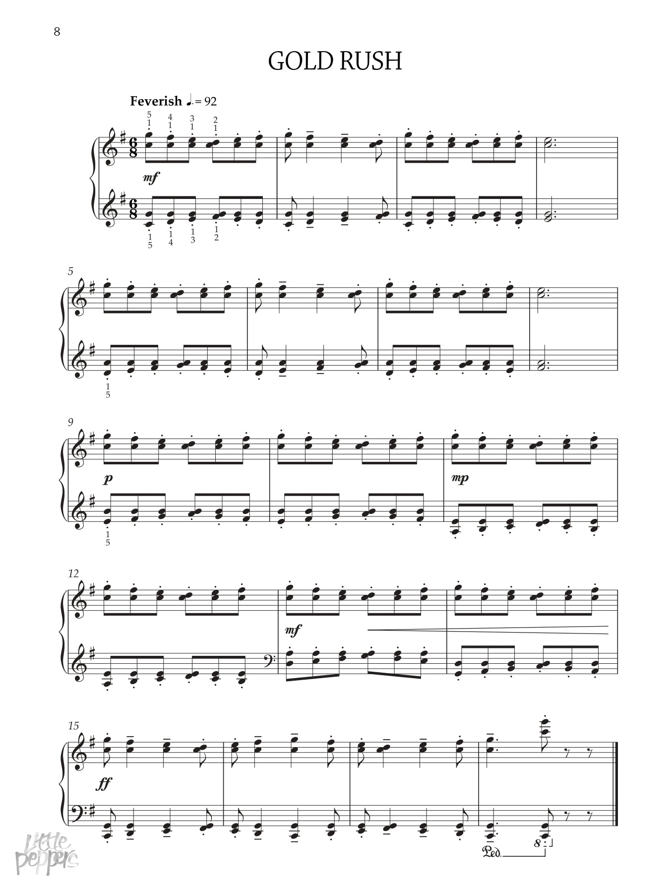 Little Peppers Piano Book - Fun Easy Jazz Repertoire Pieces