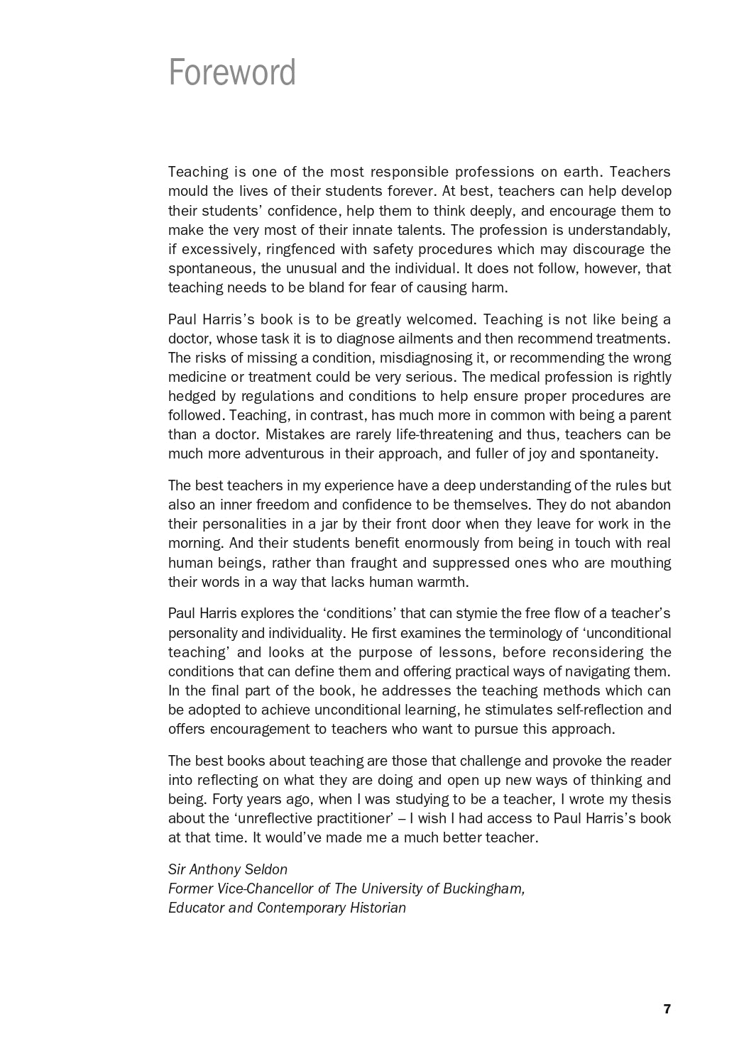 Paul Harris - Unconditional Teaching Book