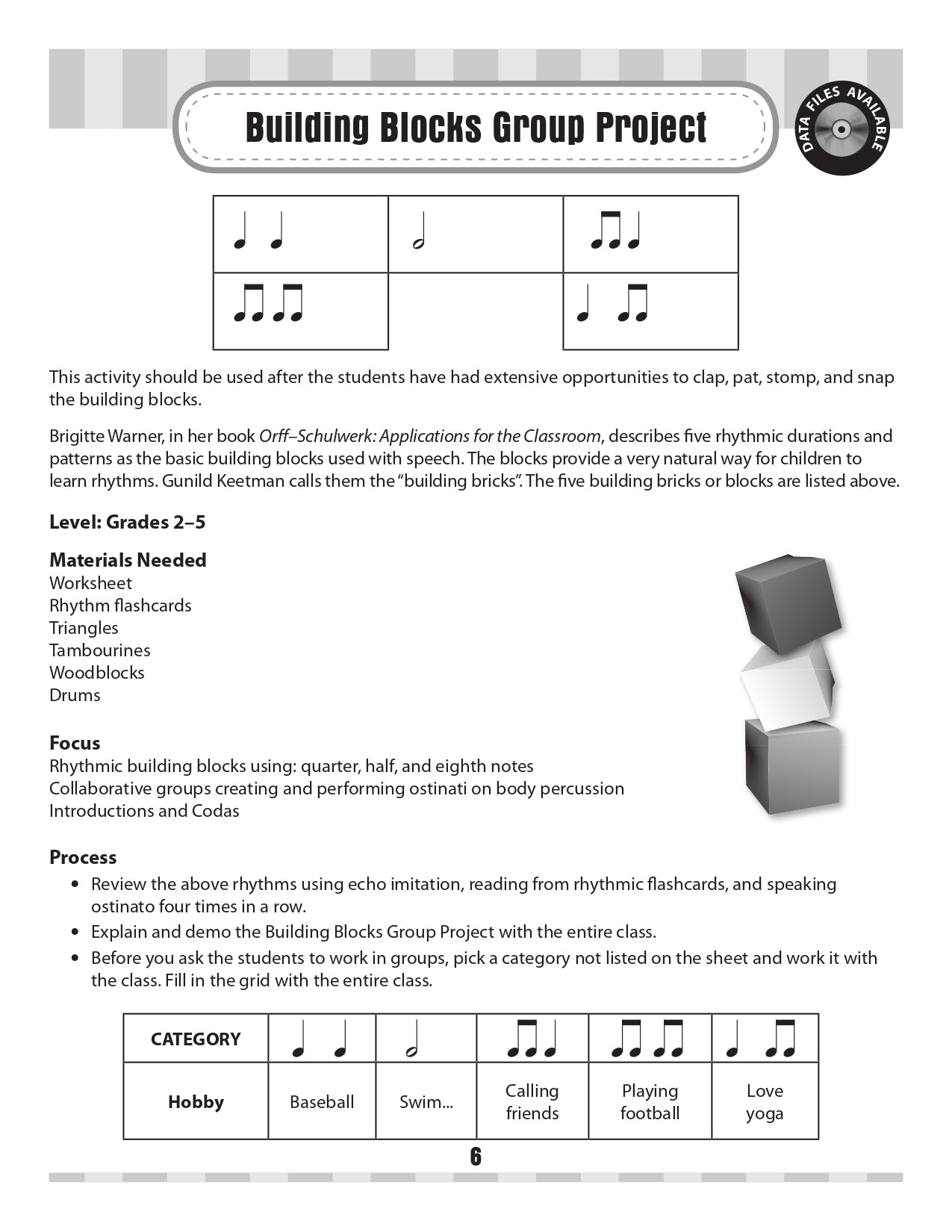 Games Groups and Gems Book/Cd-Rom (Classroom Songs and Activities)