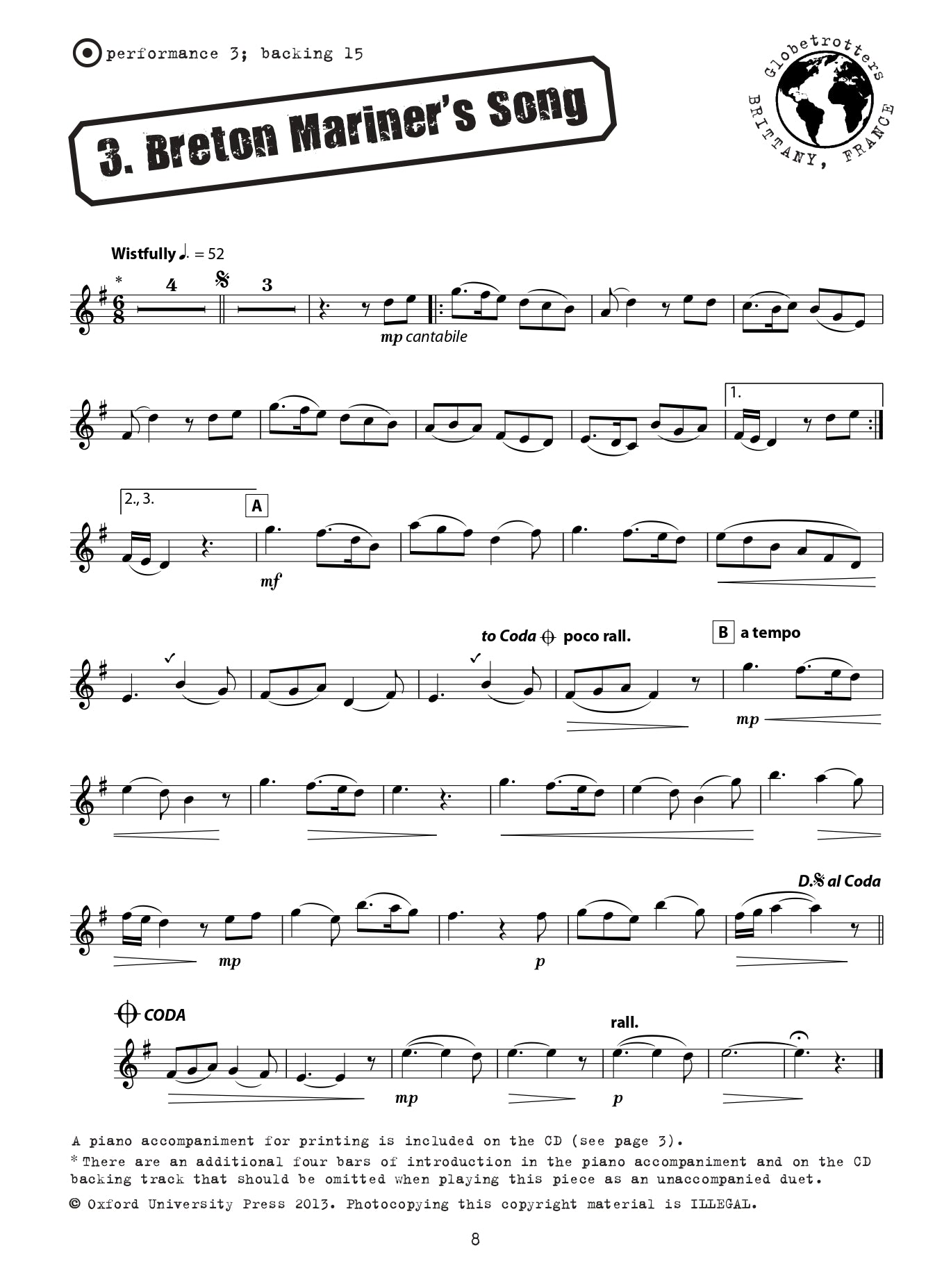 Eb Saxophone Globetrotters Book/CD