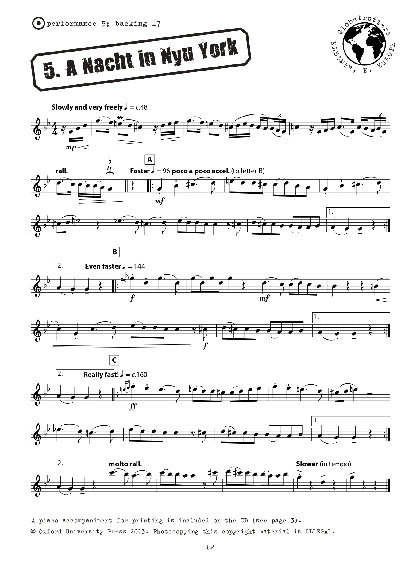 Eb Saxophone Globetrotters Book/CD