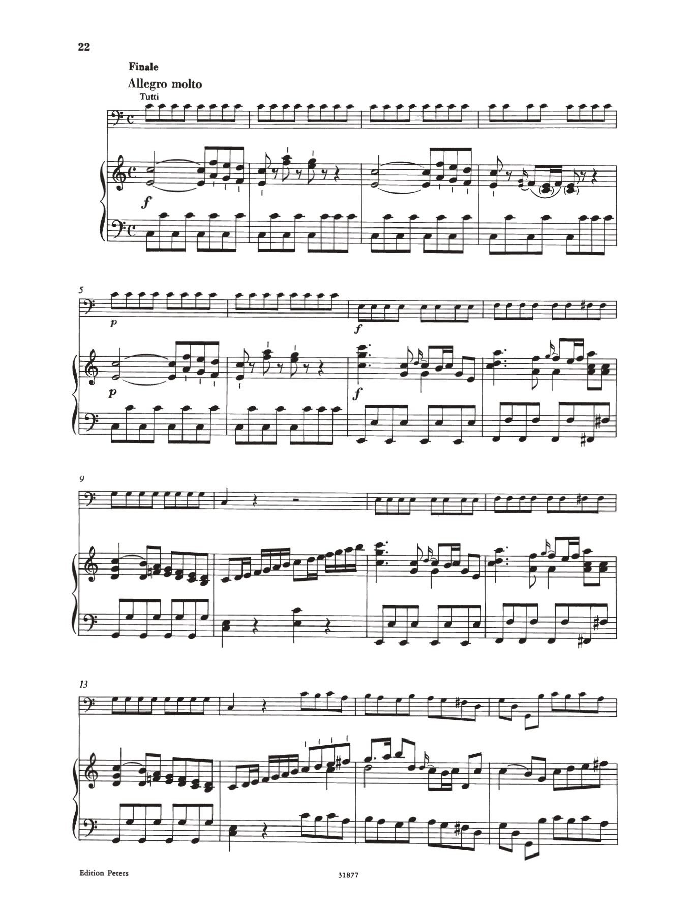 Haydn - Concerto Hob 7B No 1 C Cello/Piano Urtext
