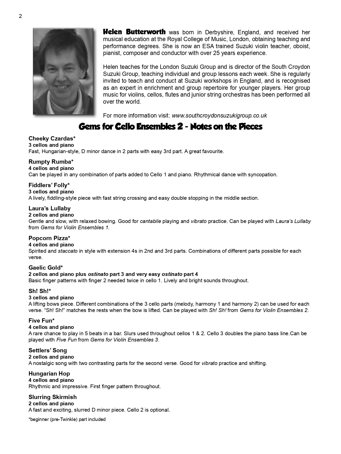 Gems For Cello Ensembles - Book 2 with CD