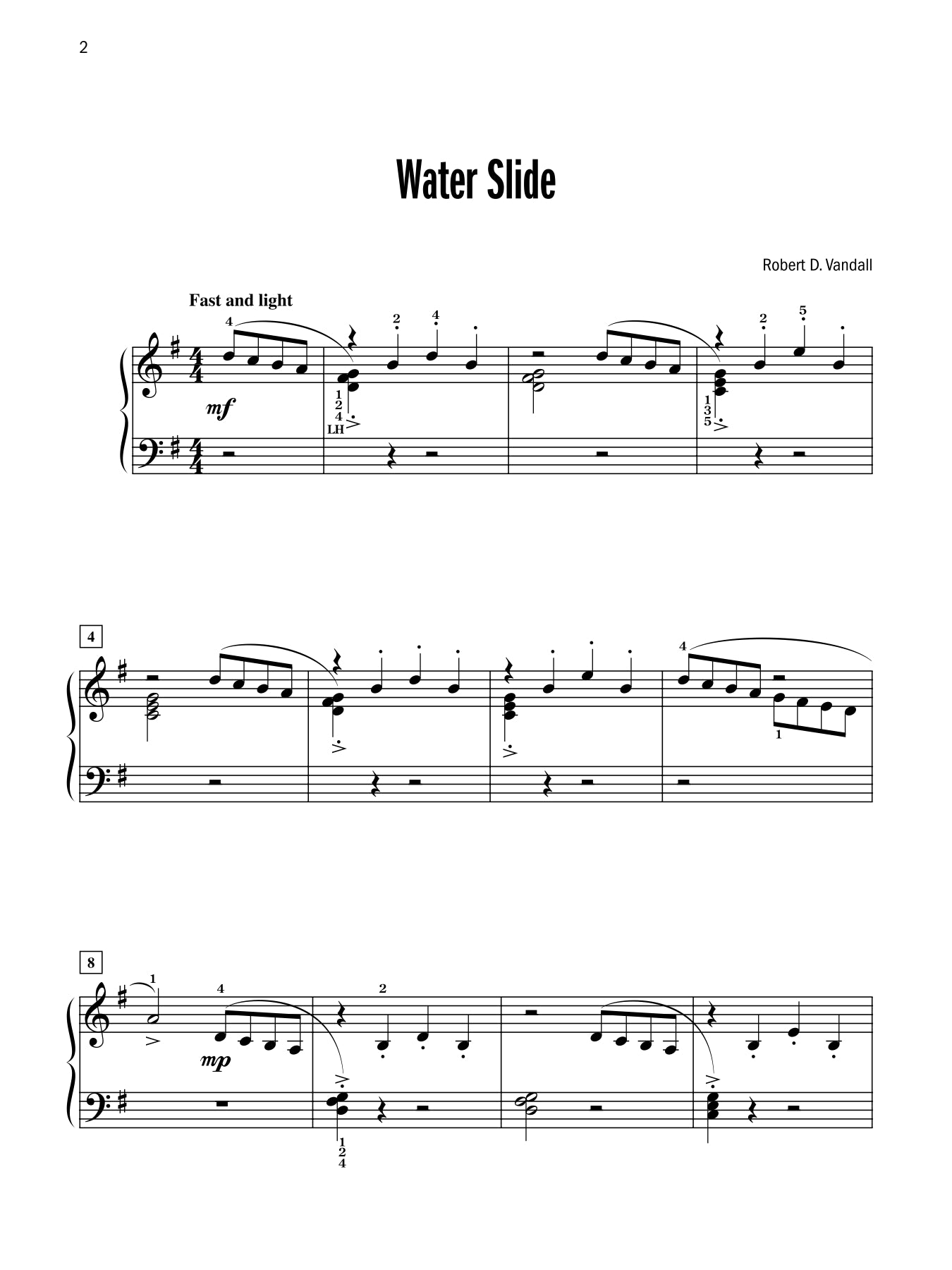 Vandall - Celebrated Virtuosic Piano Solos - Book 1