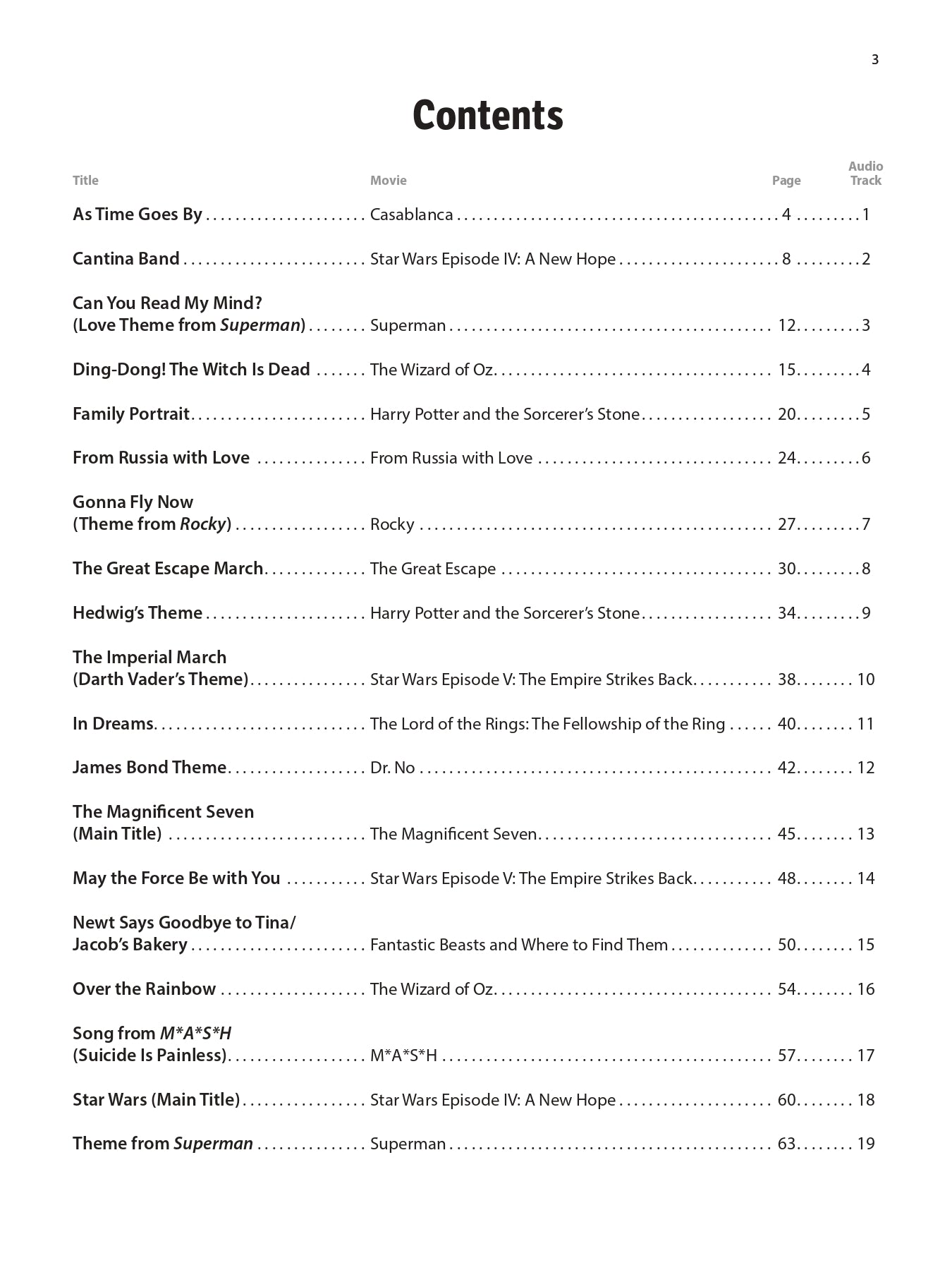 Movie Favorites - Horn Solos/Duets/Trios Book and Audio