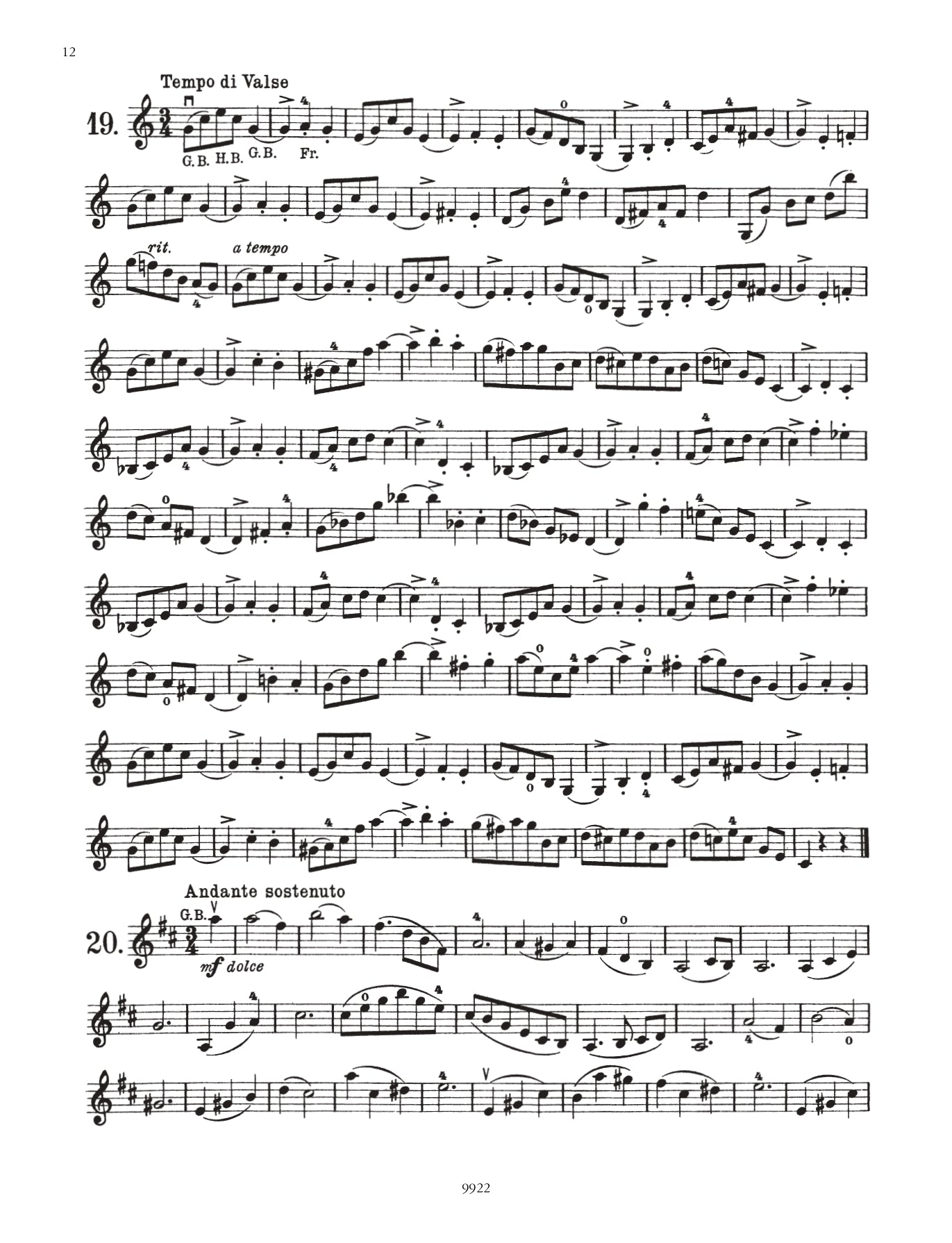 Franz Wohlfahrt - 40 Elementary Studies Op 54 for Violin Book