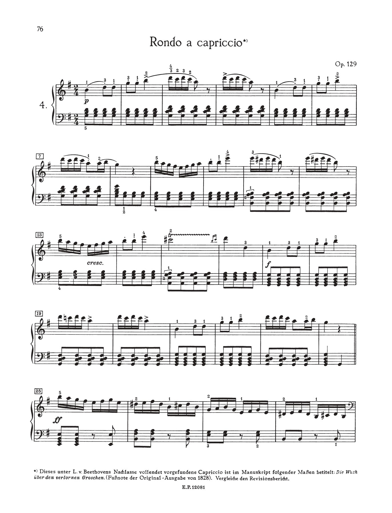 Beethoven - Album of Piano Pieces Volume 1  Book