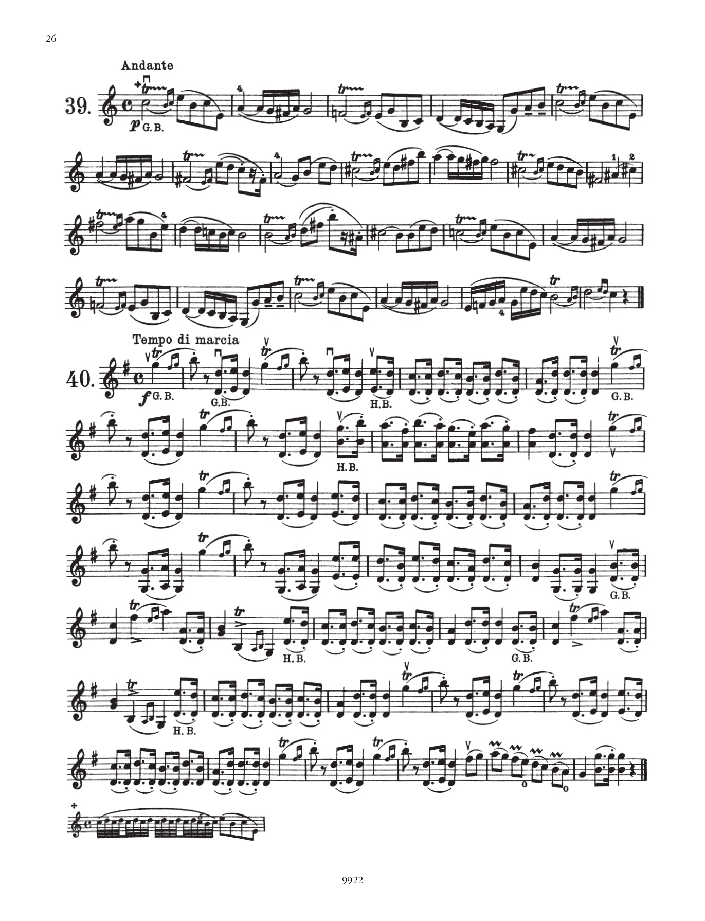 Franz Wohlfahrt - 40 Elementary Studies Op 54 for Violin Book