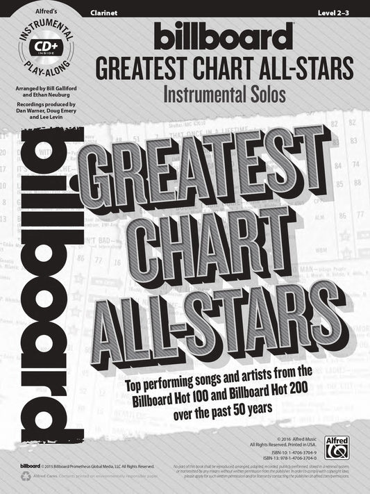 Greatest Chart All-Stars Instrumental Solos Clarinet Book/CD (33 Songs)