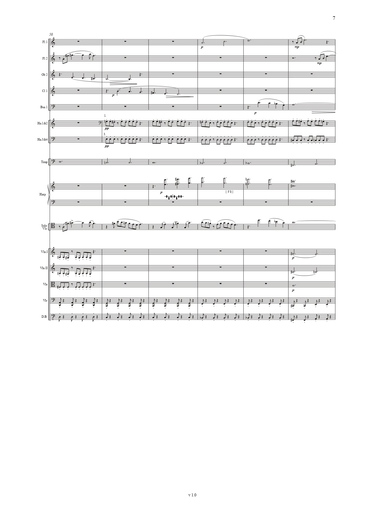 Carl Vine Concerto for Cello - Full Score