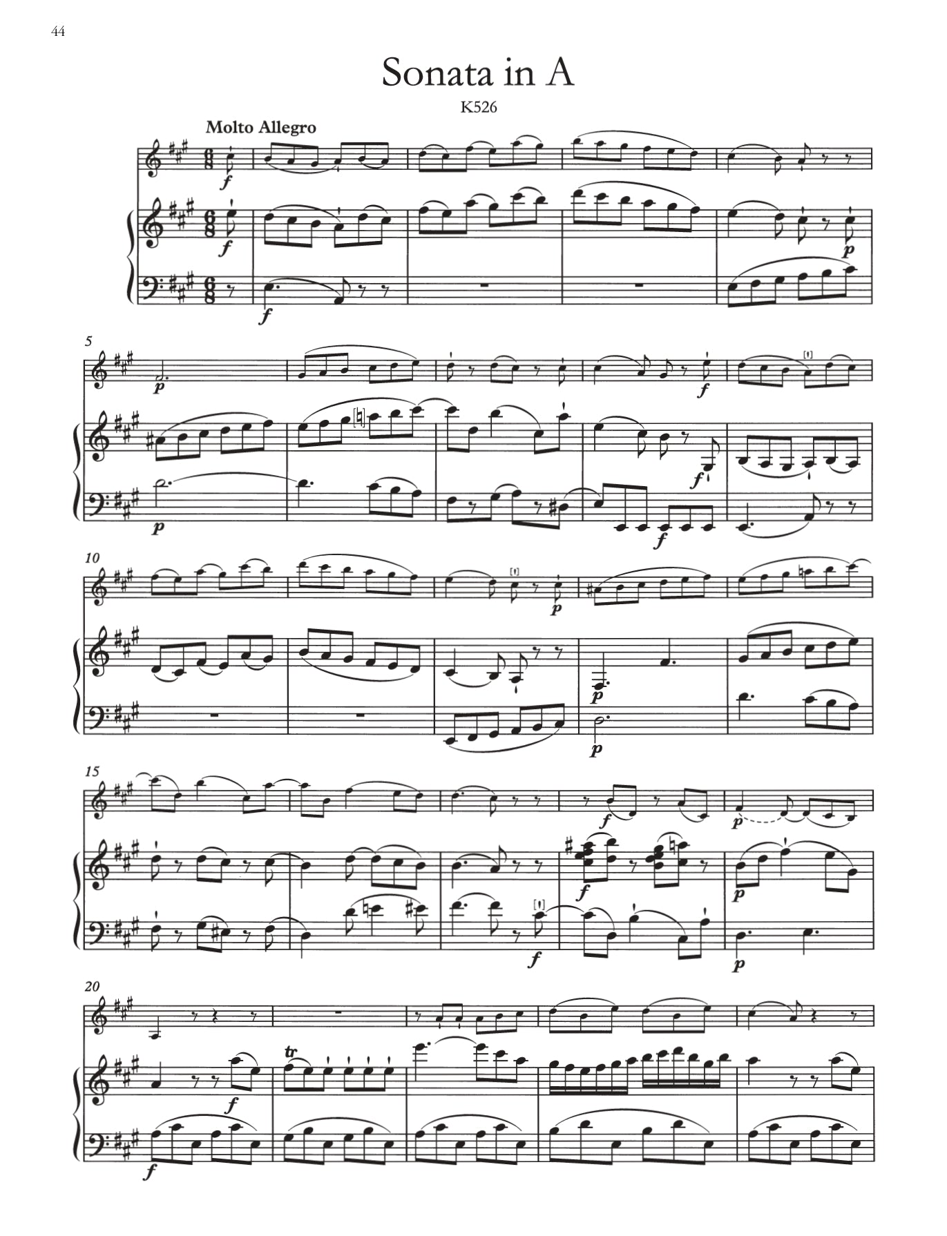 Mozart - Sonatas Volume 3 Violin with Piano Book (Urtext Edition)
