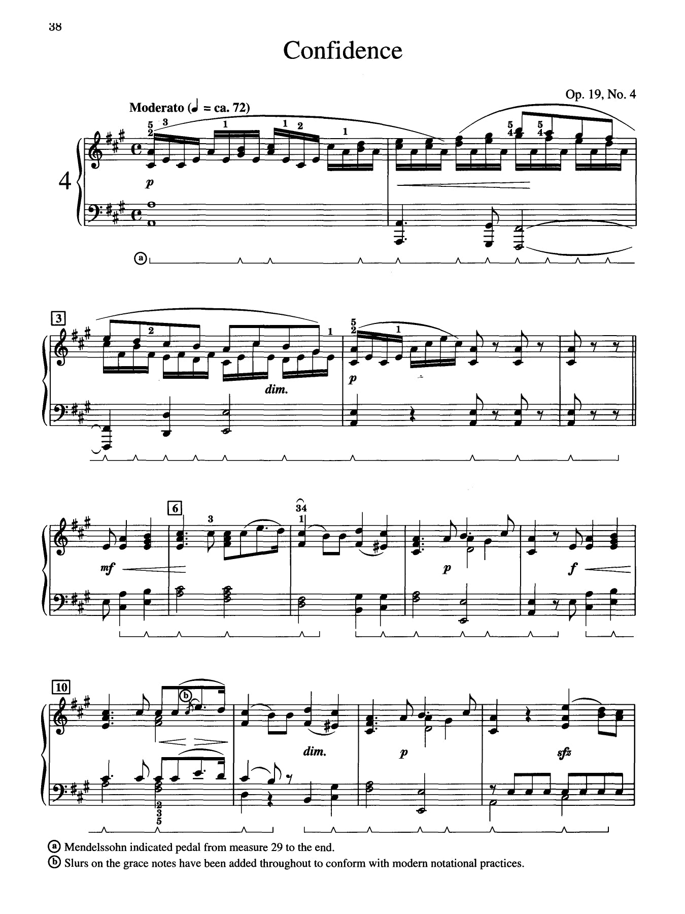 Mendelssohn - Songs Without Words For Piano Book