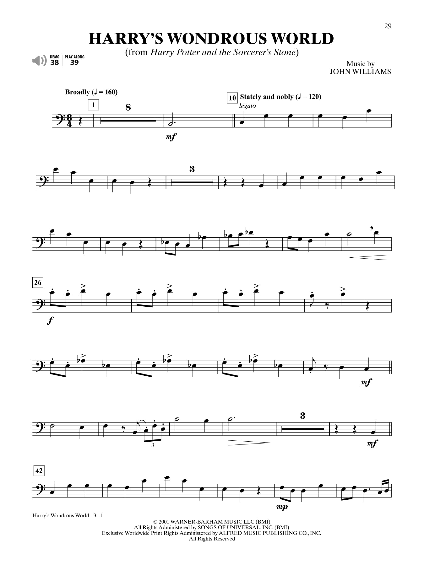 Ultimate Movie Instrumental Solos Trombone Book/Ola