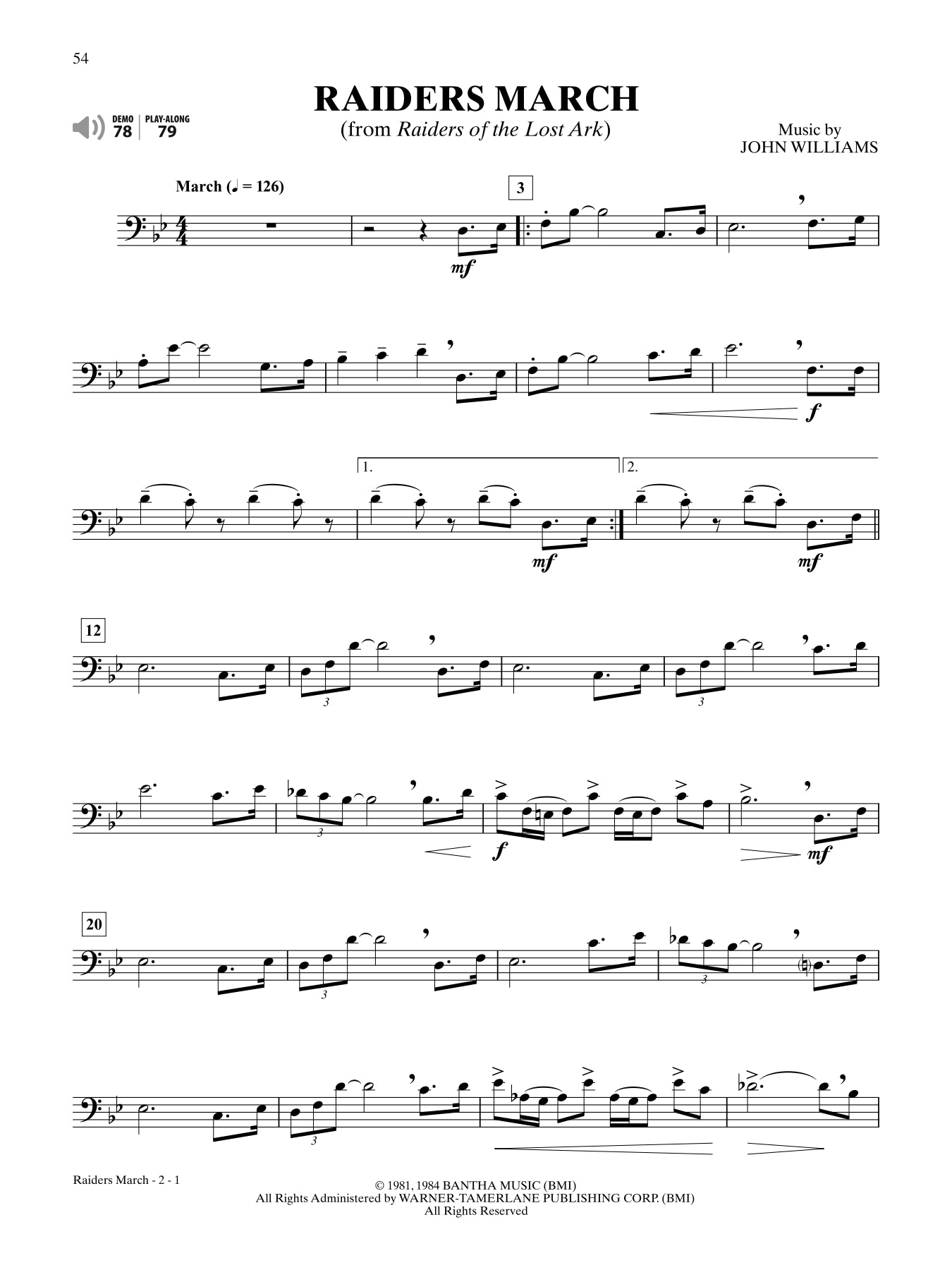 Ultimate Movie Instrumental Solos Trombone Book/Ola