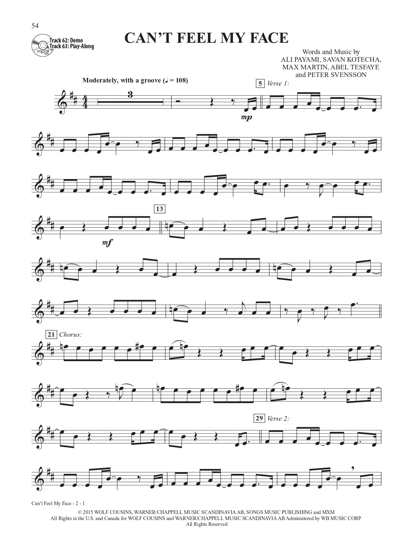 Greatest Chart All-Stars Instrumental Solos Clarinet Book/CD (33 Songs)
