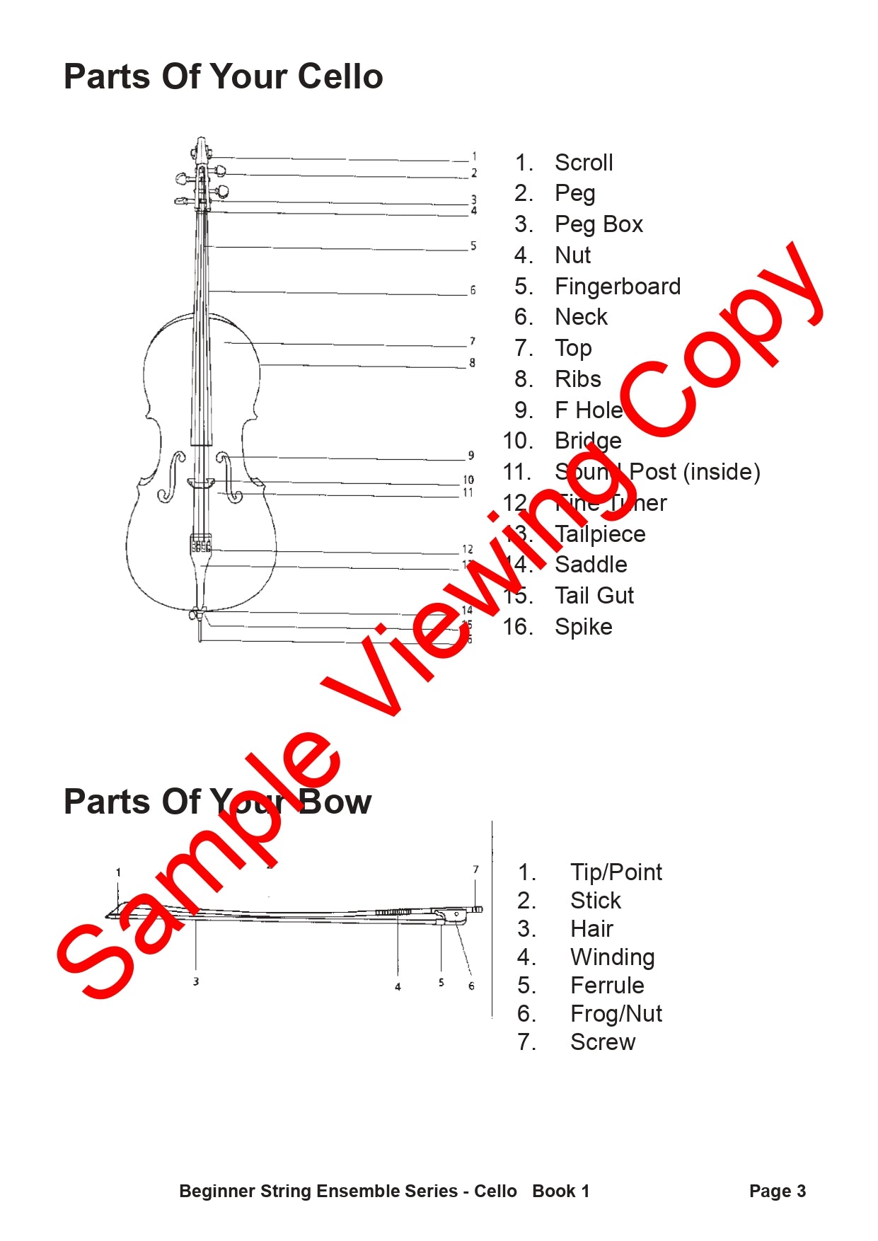 Beginner String Ensembles Series - Cello Book 1