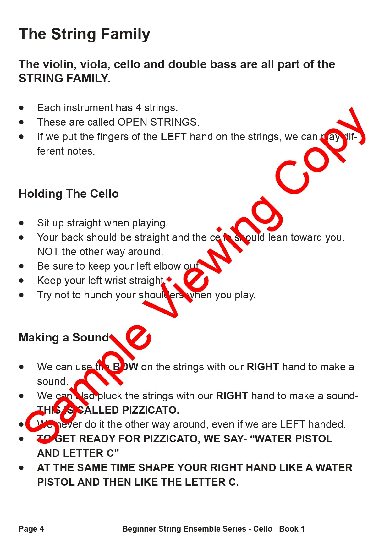 Beginner String Ensembles Series - Cello Book 1
