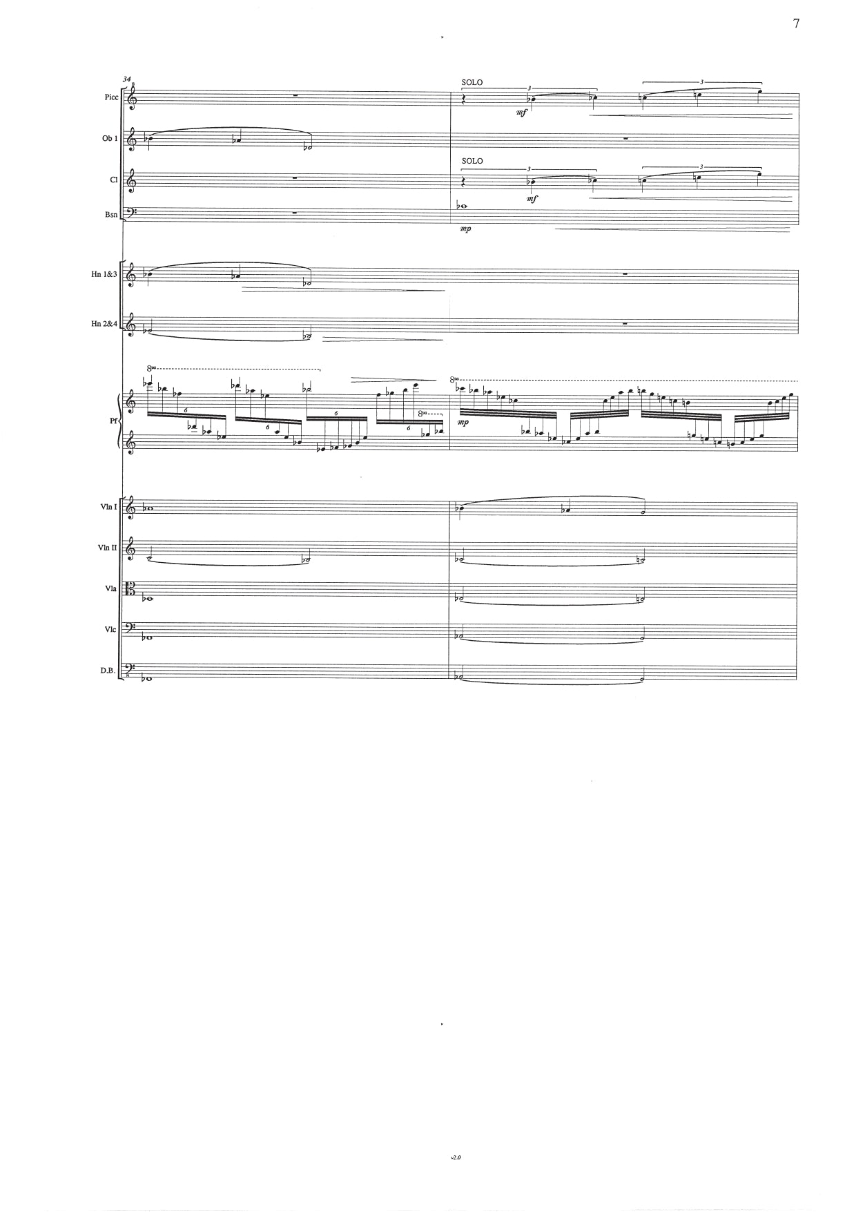 Carl Vine - Piano Concerto No 1 - Full Score