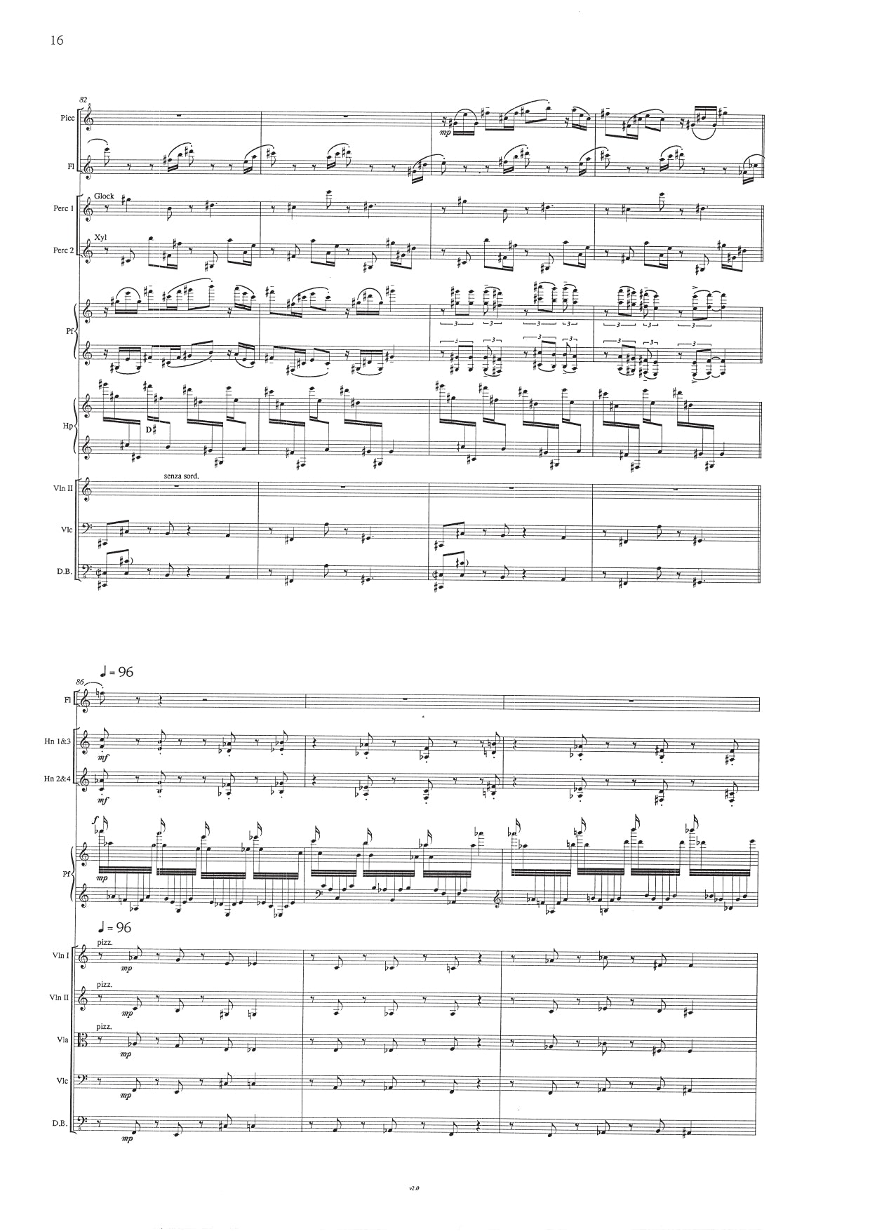 Carl Vine - Piano Concerto No 1 - Full Score