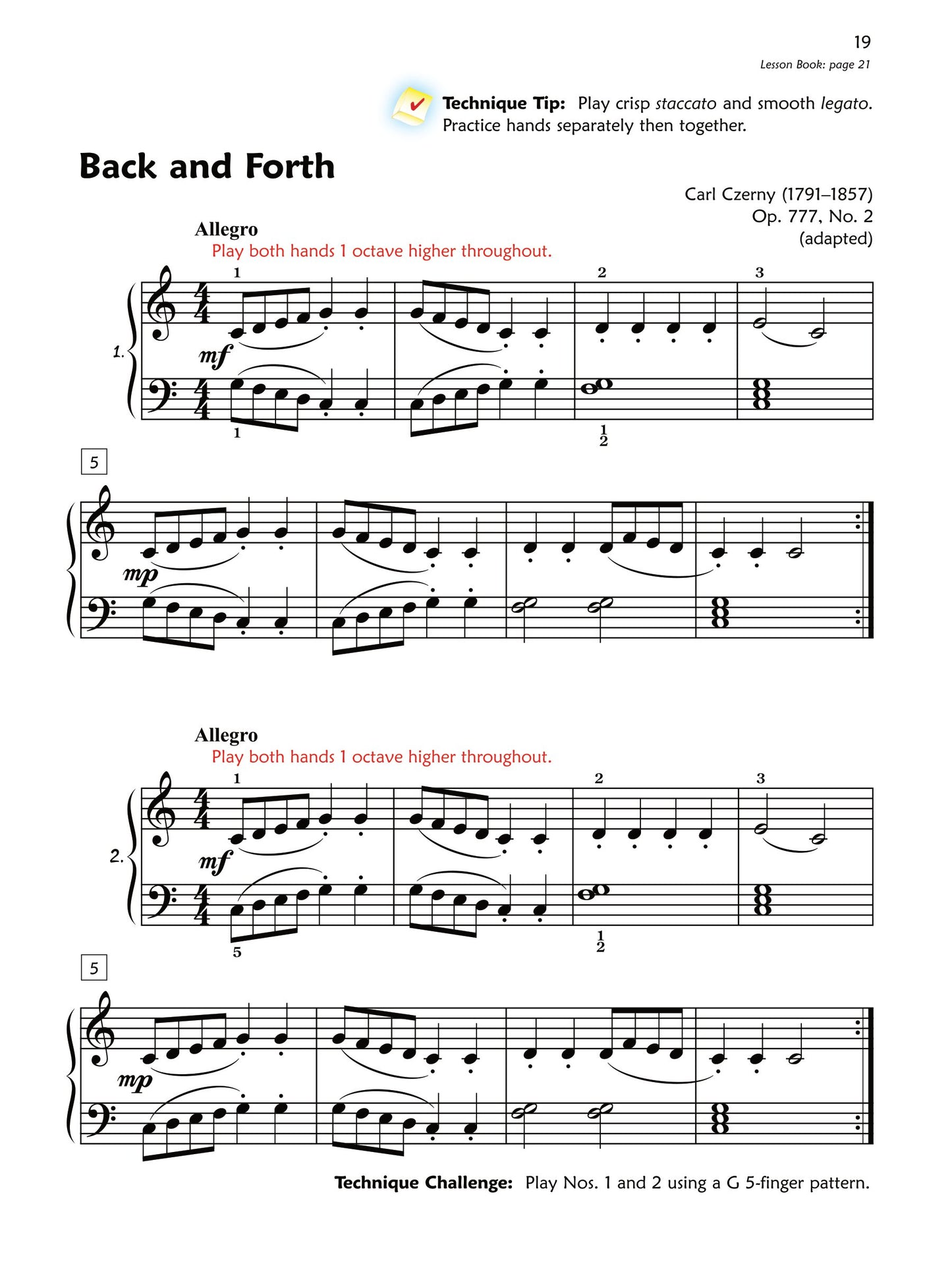 Alfred's Premier Piano Course Technique Book 2A