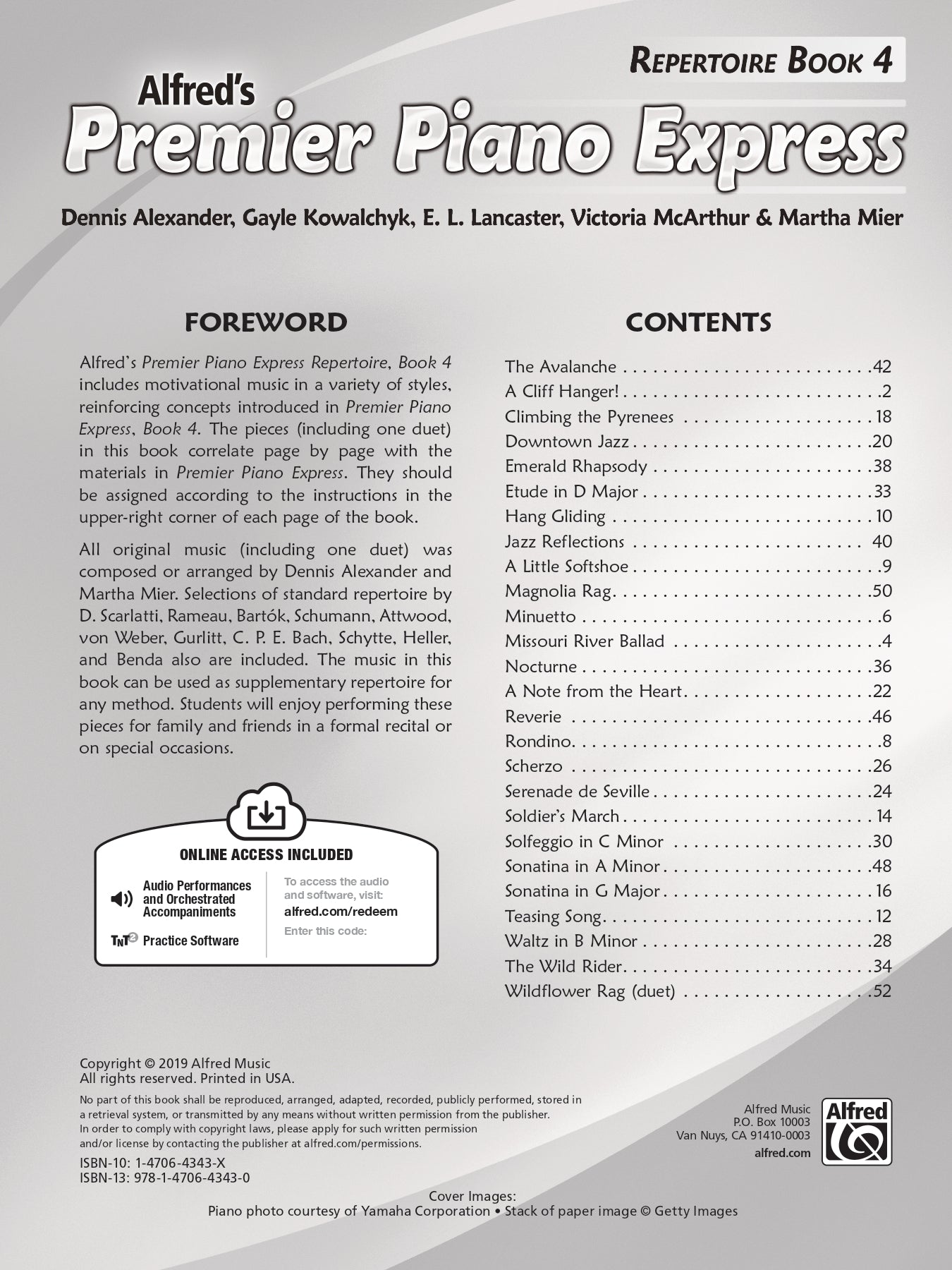 Alfred's Premier Piano Express Repertoire Book 4