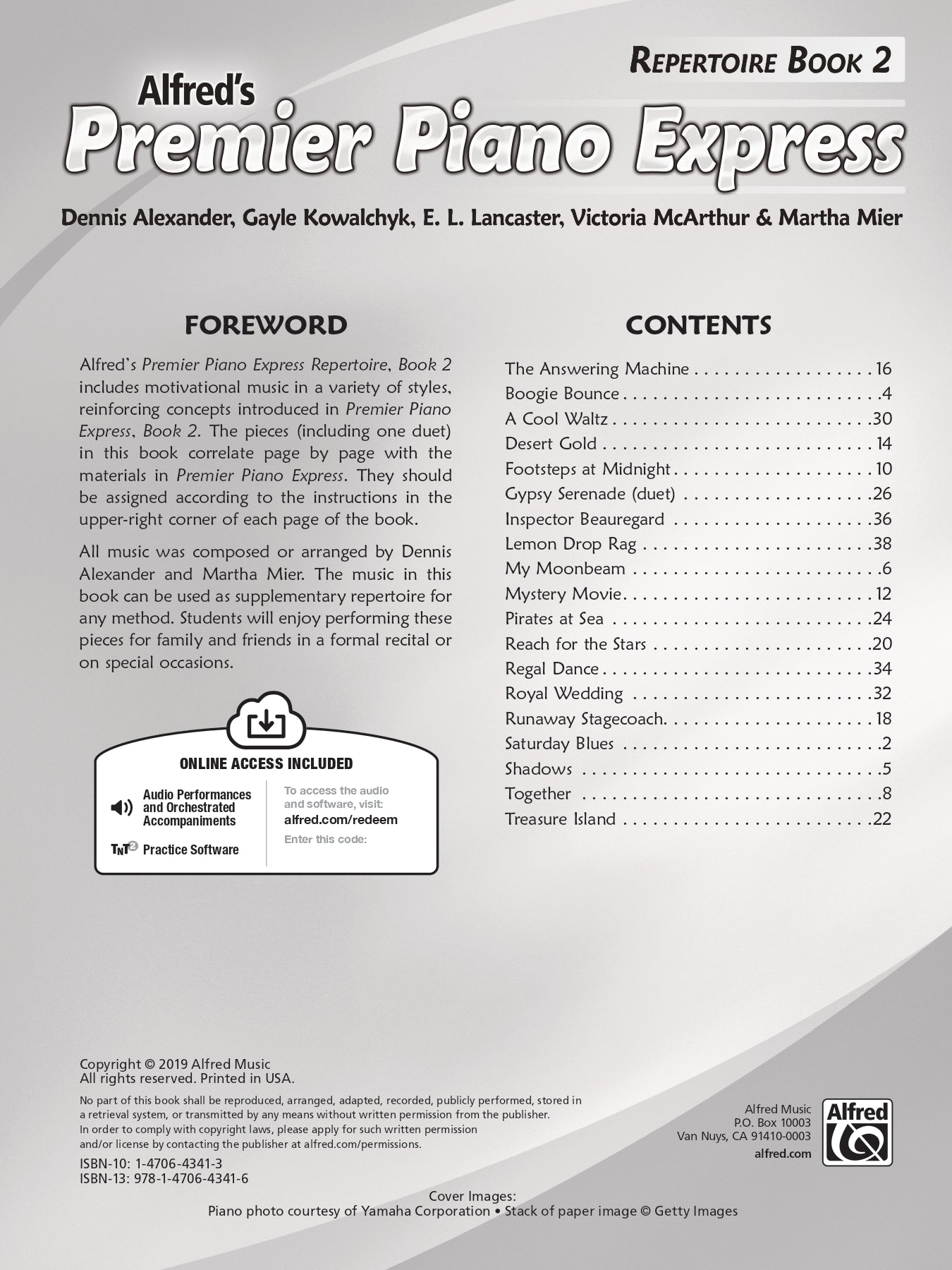 Alfred's Premier Piano Express Repertoire Book 2