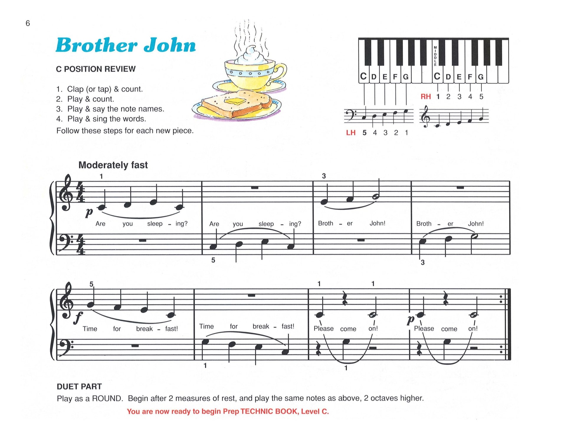 Alfred's Basic Piano Prep Course - Lesson Level C Book