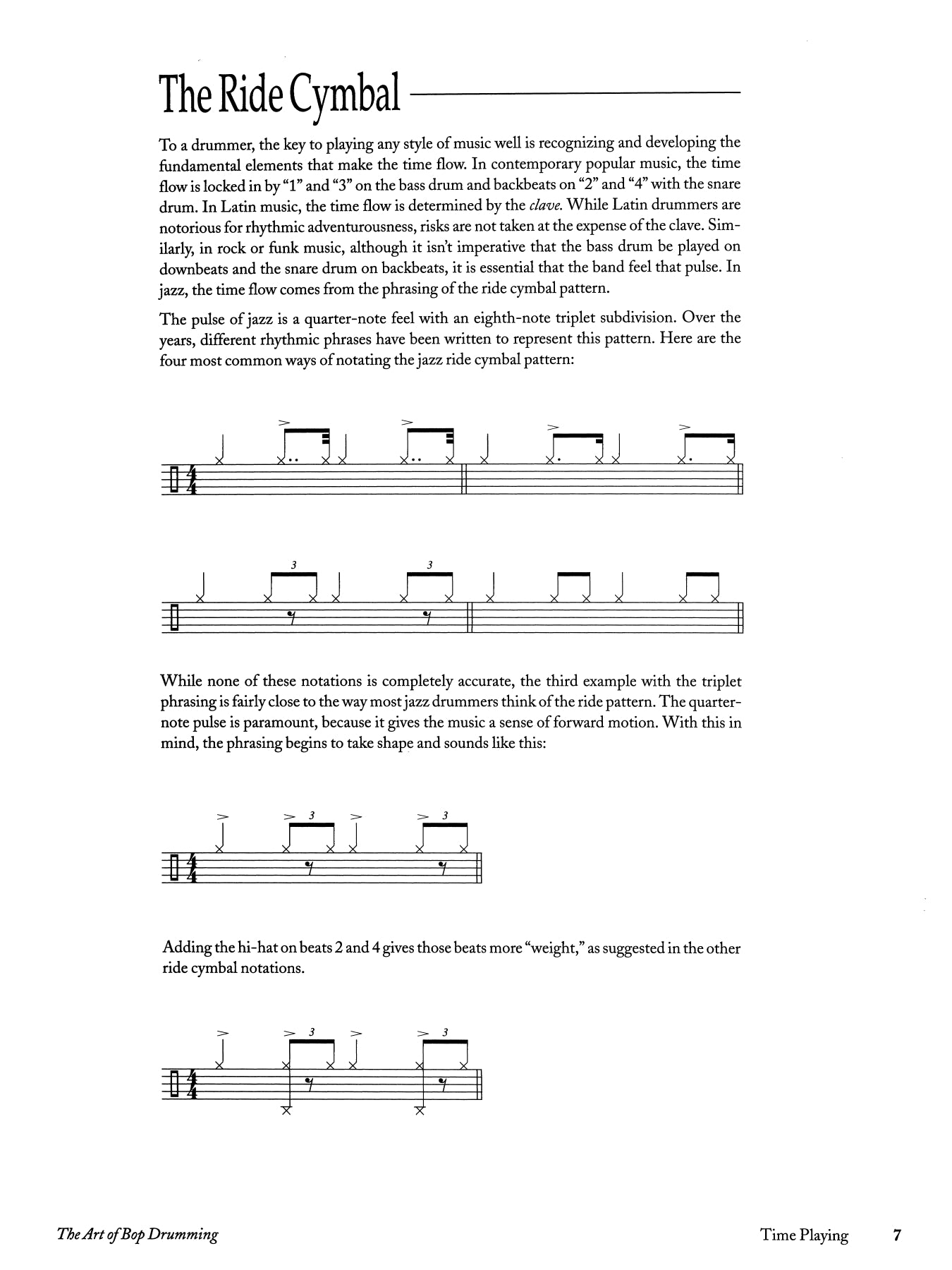 The Art Of Bop Drumming Book/Ola