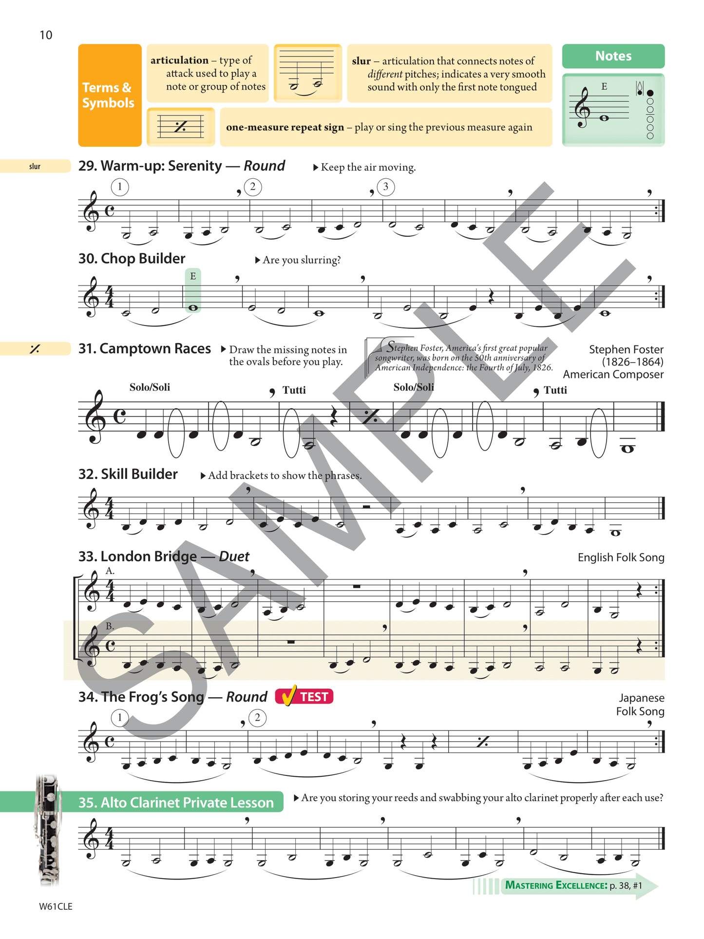 Tradition Of Excellence- Eb Alto Clarinet Book 1 (Book/Olm) -Second Edition