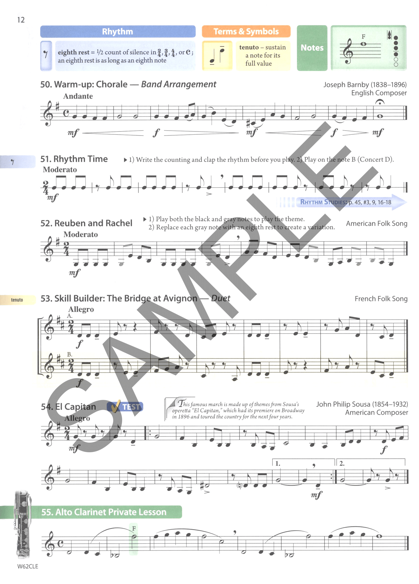 Tradition Of Excellence- Eb Alto Clarinet Book 2 (Book/Ola)