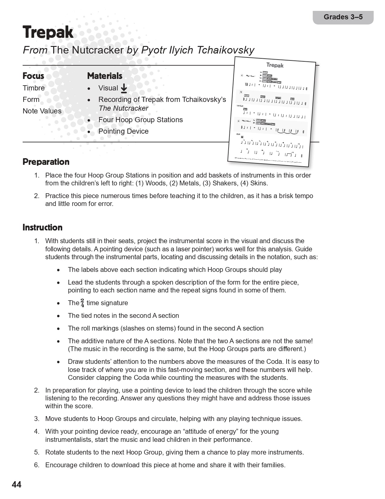 Woods, Metals, Shakers, Skins - Classroom Activity Kit