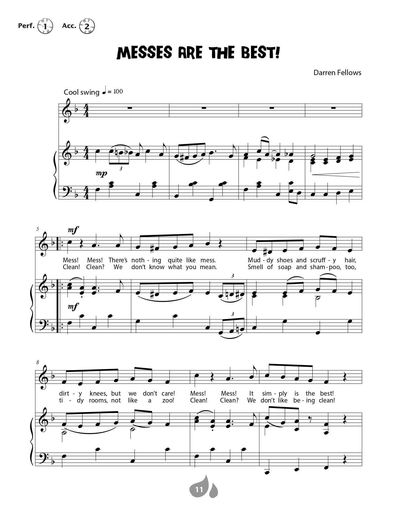 Messes Are The Best - Book/Cd (Classroom Singing Book)