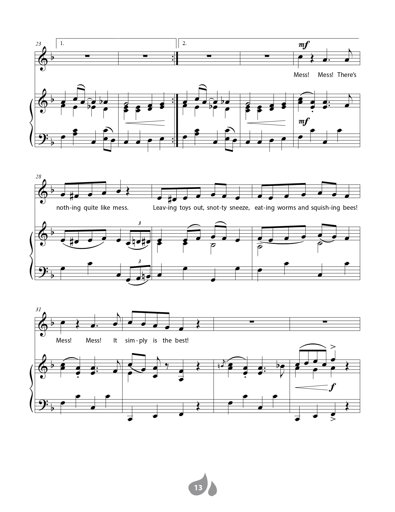 Messes Are The Best - Book/Cd (Classroom Singing Book)