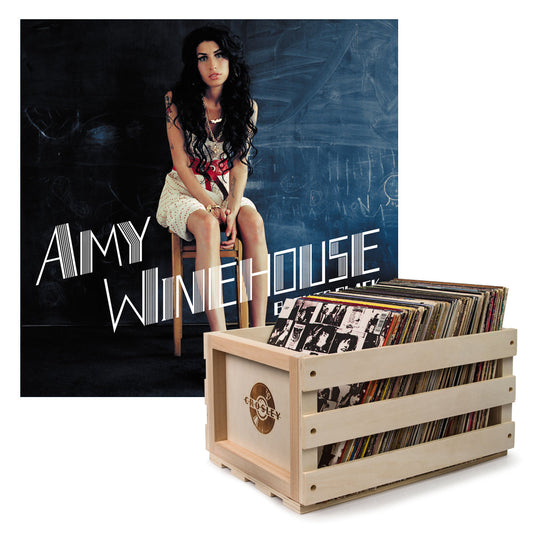 Amy Winehouse 'Back to Black' Vinyl Album and Crosley Vinyl Crate Bundle