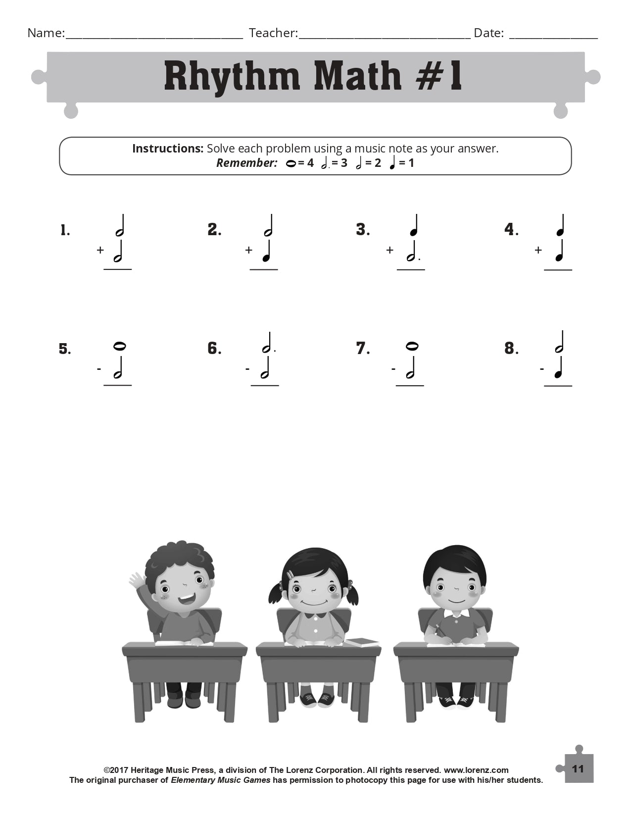 Elementary Music Games - Classroom Book with 20 Reproducible Games