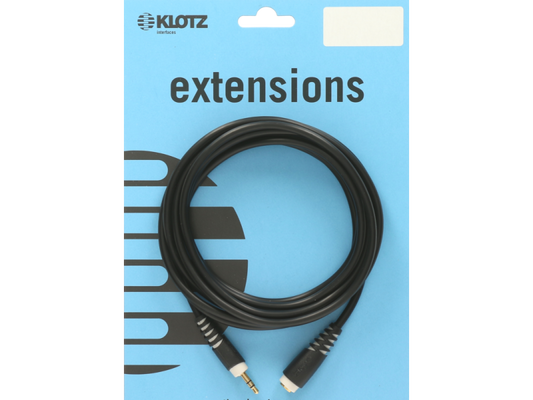 Klotz AS-EX Lightweight Headphone Extension TRS 3.5mm - TRS Socket 3.5mm - 3m