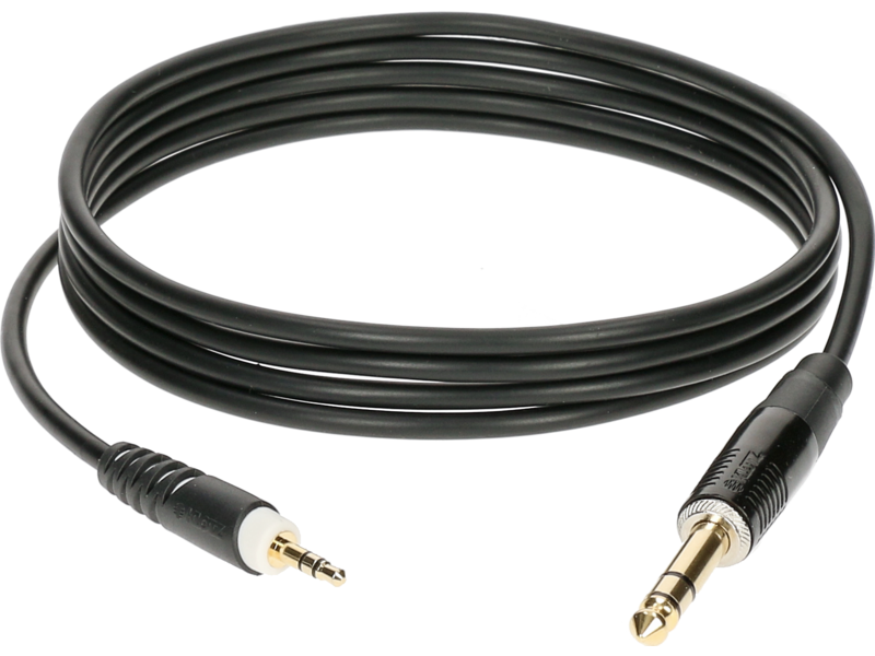 Klotz AS-MJ Lightweight Stereo Mini Jack Cable 3.5mm - 6.35mm - 0.3m