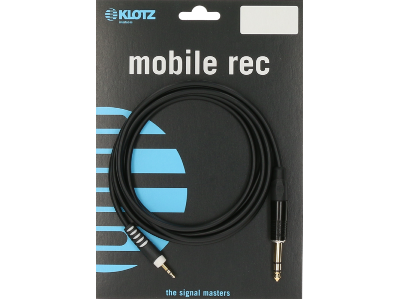Klotz AS-MJ Lightweight Stereo Mini Jack Cable 3.5mm - 6.35mm - 0.3m