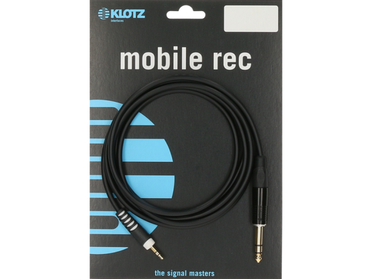 Klotz AS-MJ Lightweight Stereo Mini Jack Cable 3.5mm - 6.35mm - 0.3m