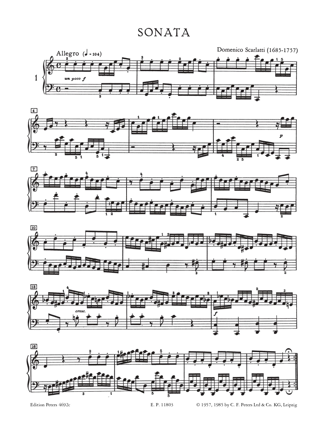 Scarlatti - 150 Sonatas Volume 3 For Piano Book