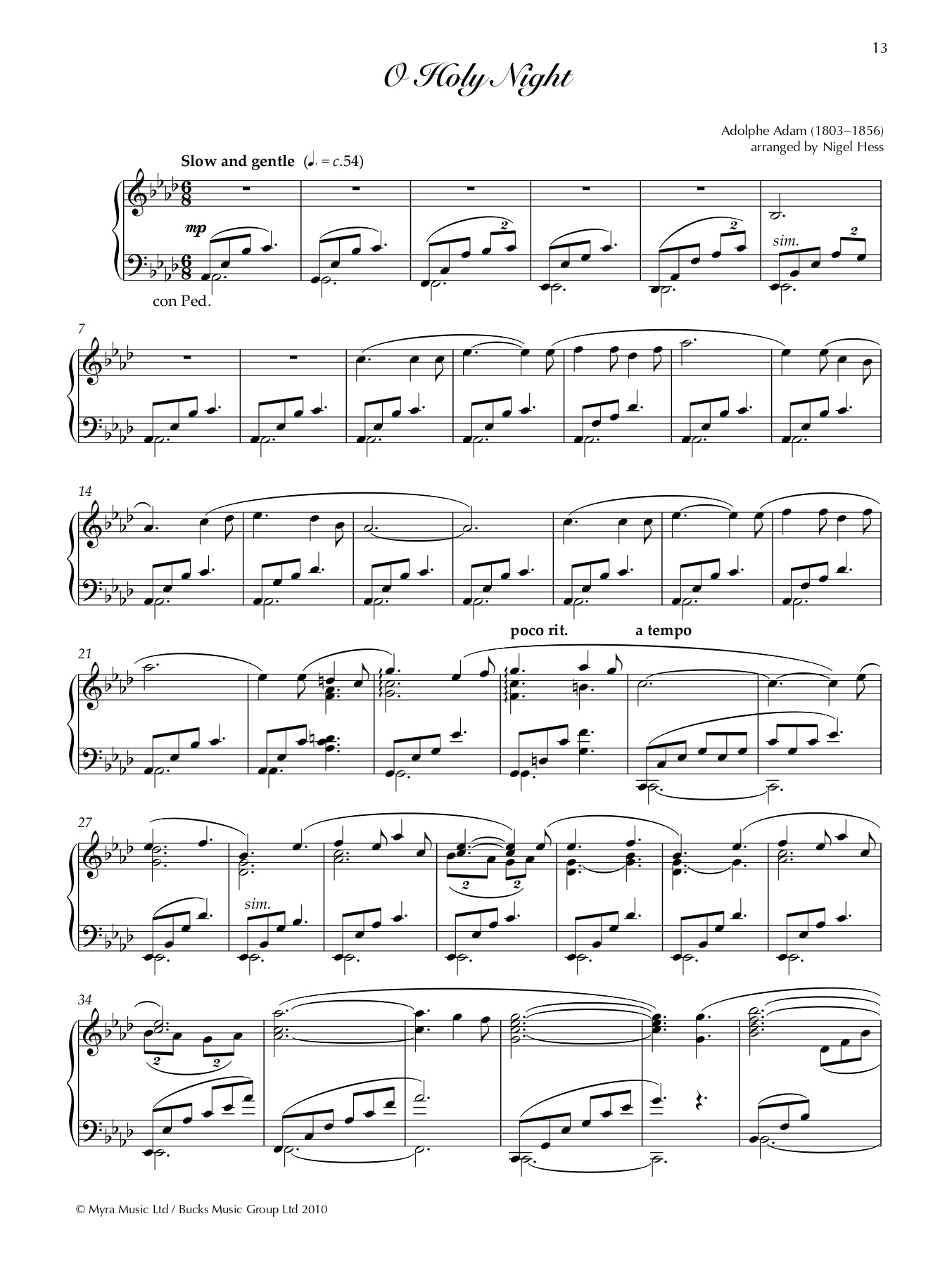 Classic FM Silent Nights Piano Solo Book (Intermediate-Advanced)