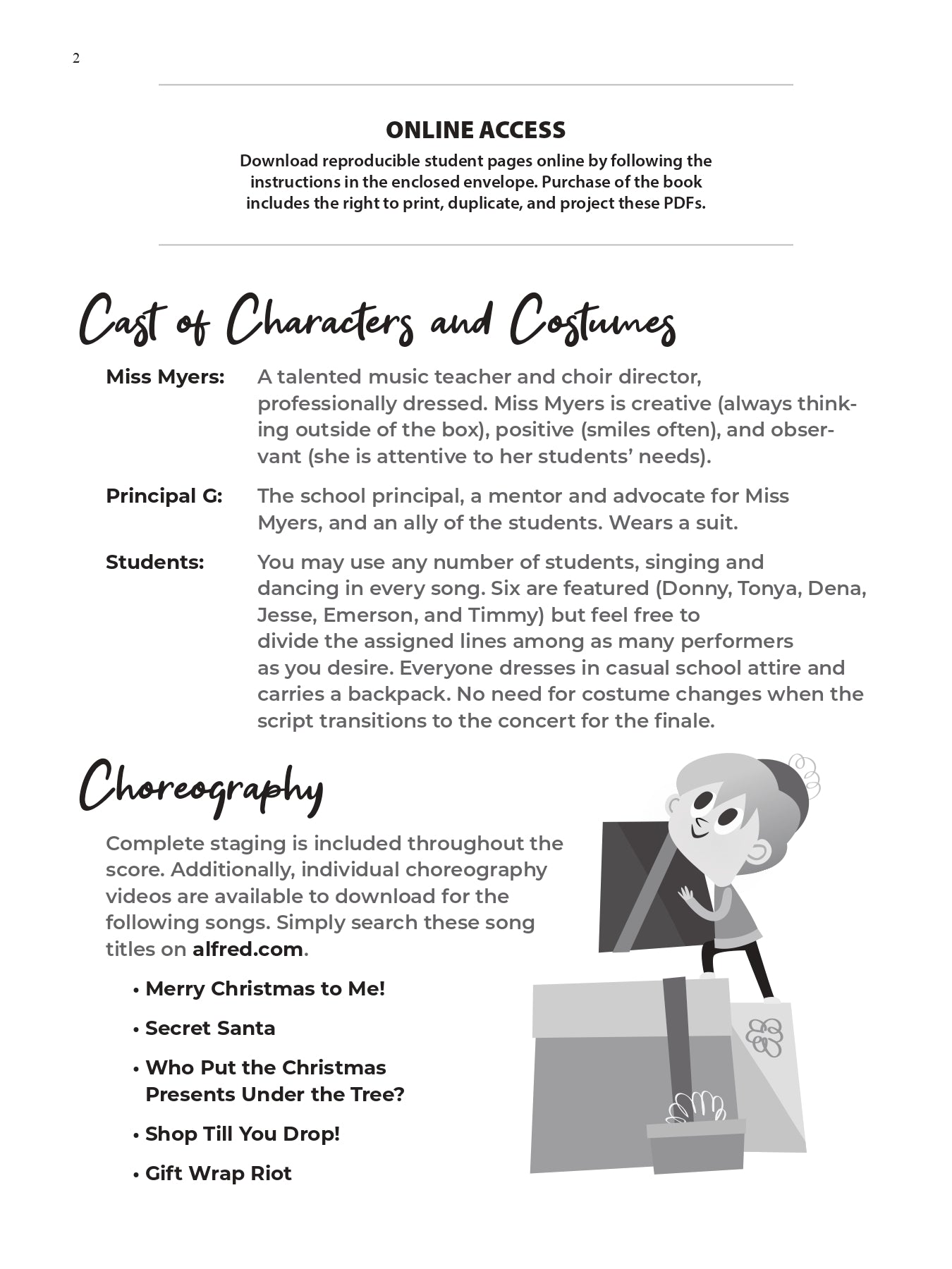 Secret Santa The Musical - Teachers Handbook with Reproducible Pages