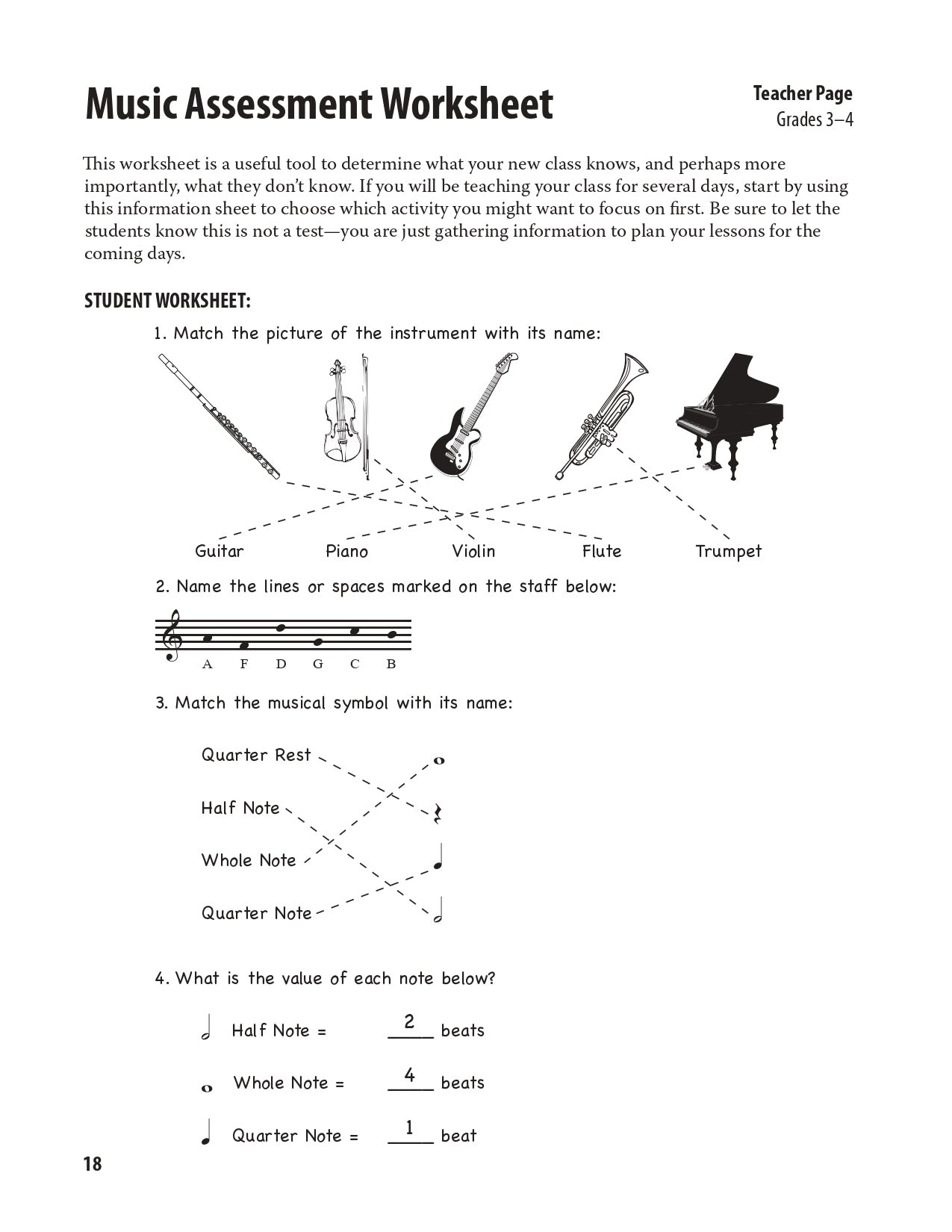 The Ultimate Substitute Teachers Music Resource Guide Book