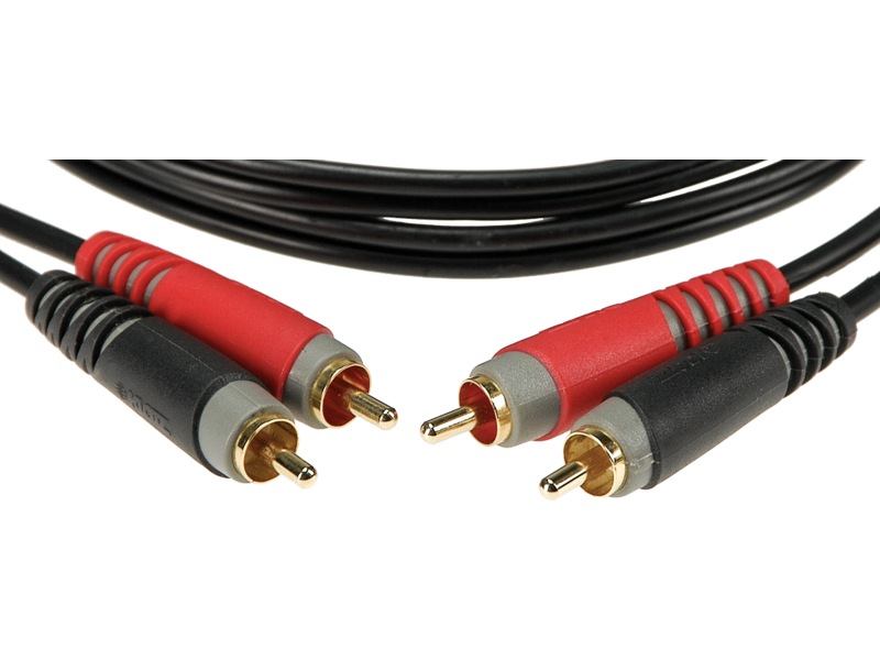 Klotz AT-CC Pro Stereo Twin Cable With Straight RCA Plugs - 6m