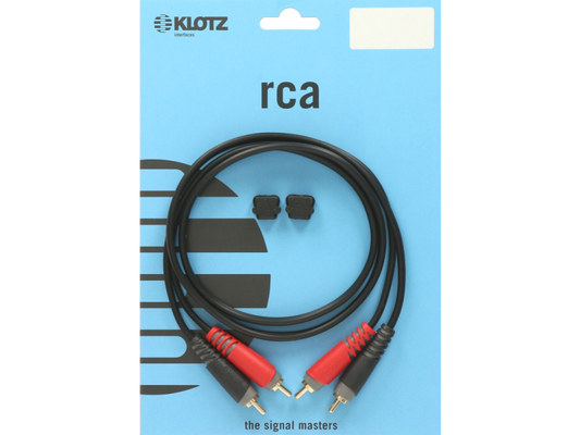 Klotz AT-CC Pro Stereo Twin Cable With Straight RCA Plugs - 6m
