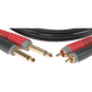 Klotz AT-CJ Unbalanced Pro Twin Cable With RCA And Jack Plugs - 6m