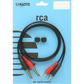 Klotz AT-CJ Unbalanced Pro Twin Cable With RCA And Jack Plugs - 6m