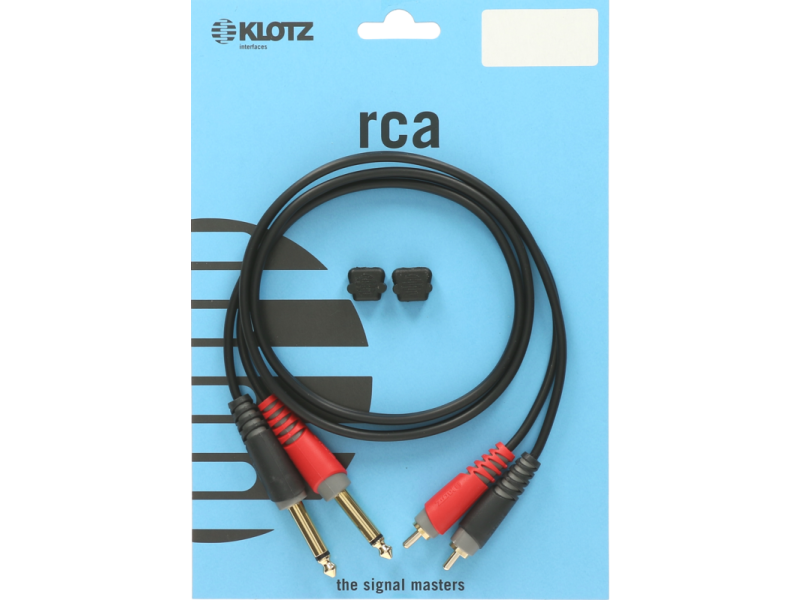 Klotz AT-CJ Unbalanced Pro Twin Cable With RCA And Jack Plugs - 6m