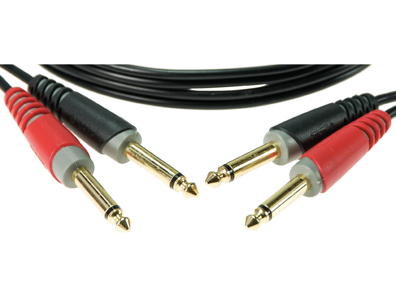 Klotz AT-JJ Unbalanced Stereo Twin Cable With Jack - 2m